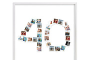 Number 40 Photo Collage Template id1, a Stationery Template by AIW SOLUTIONS (Thumbnail 1 of 4)