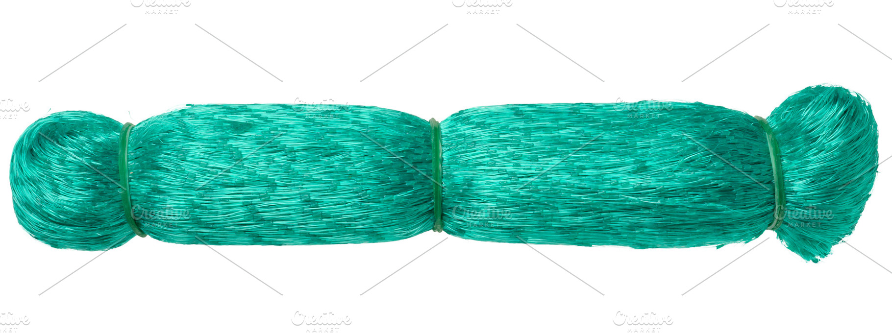 Roll of green garden net made of fine mesh polymer on an isolate, an Abstract Photo by ndanko