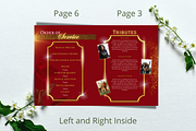 Red and Gold Roses Funeral Program, a Brochure Template by Feel Inspired Digitals (Thumbnail 5 of 5)