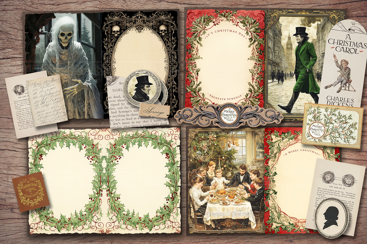 A Christmas Carol Scrapbook Kit, a Seasonal Illustration by Secret Helper (Photo 3 of 8)