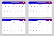 Web Ui Calendar 2025, an UI Kit Template by ContestDesign (Thumbnail 2 of 4)