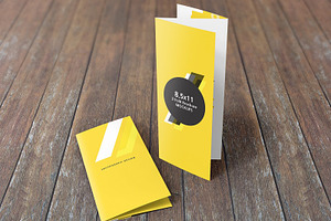 8.511 Z-Fold Brochure Mockups