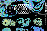 Lime Acid Gradients & Objects, a Texture Graphic by Julie&Taily (Thumbnail 11 of 21)