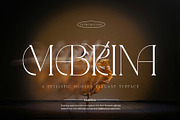 Mabrina Elegant Ligature Serif, a Serif Font by Alfinart (Thumbnail 1 of 9)