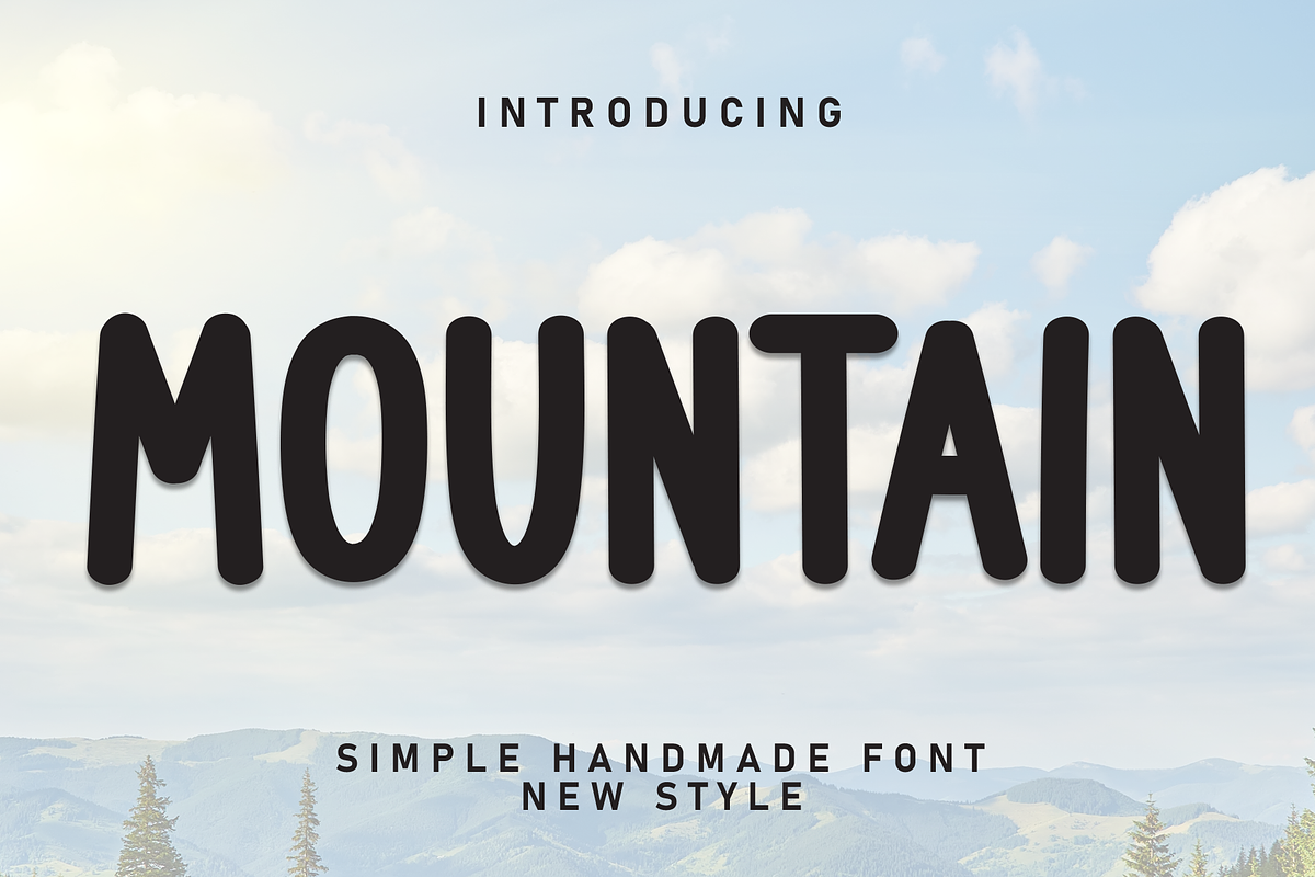 Mountain | Script Font, a Script Font by Scratchones (Photo 1 of 8)