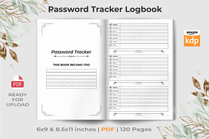 Password Tracker Logbook