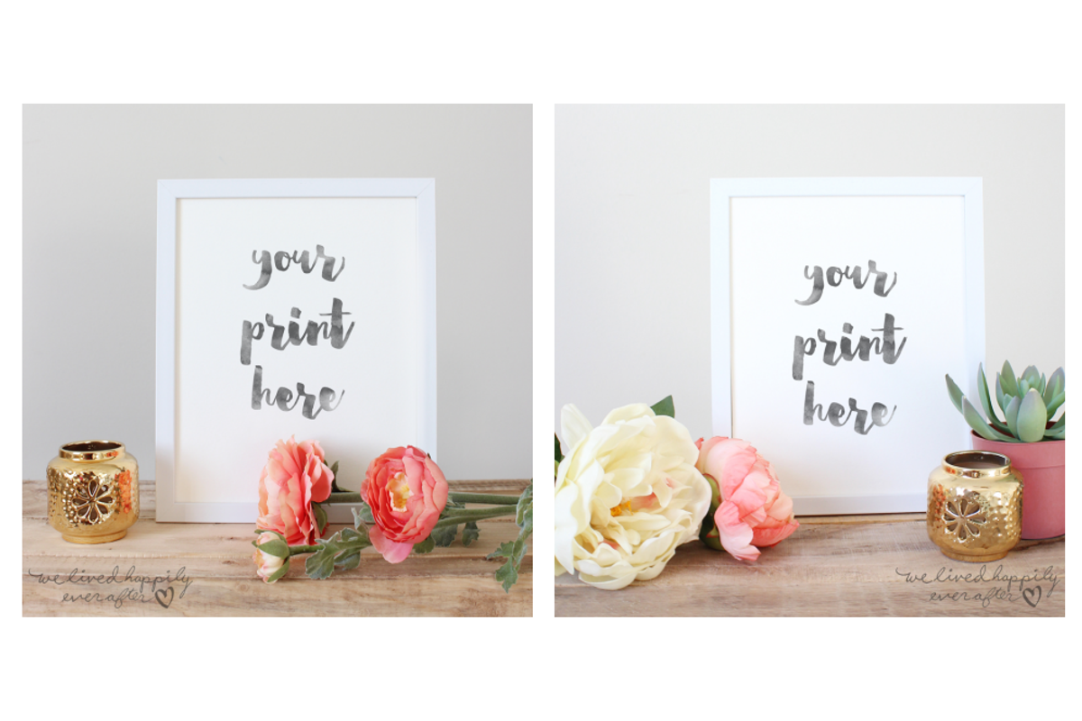 ValuePack: 4 Feminine Styled Mockups, a Print Template by WeLivedHappilyEverAfter (Photo 3 of 3)
