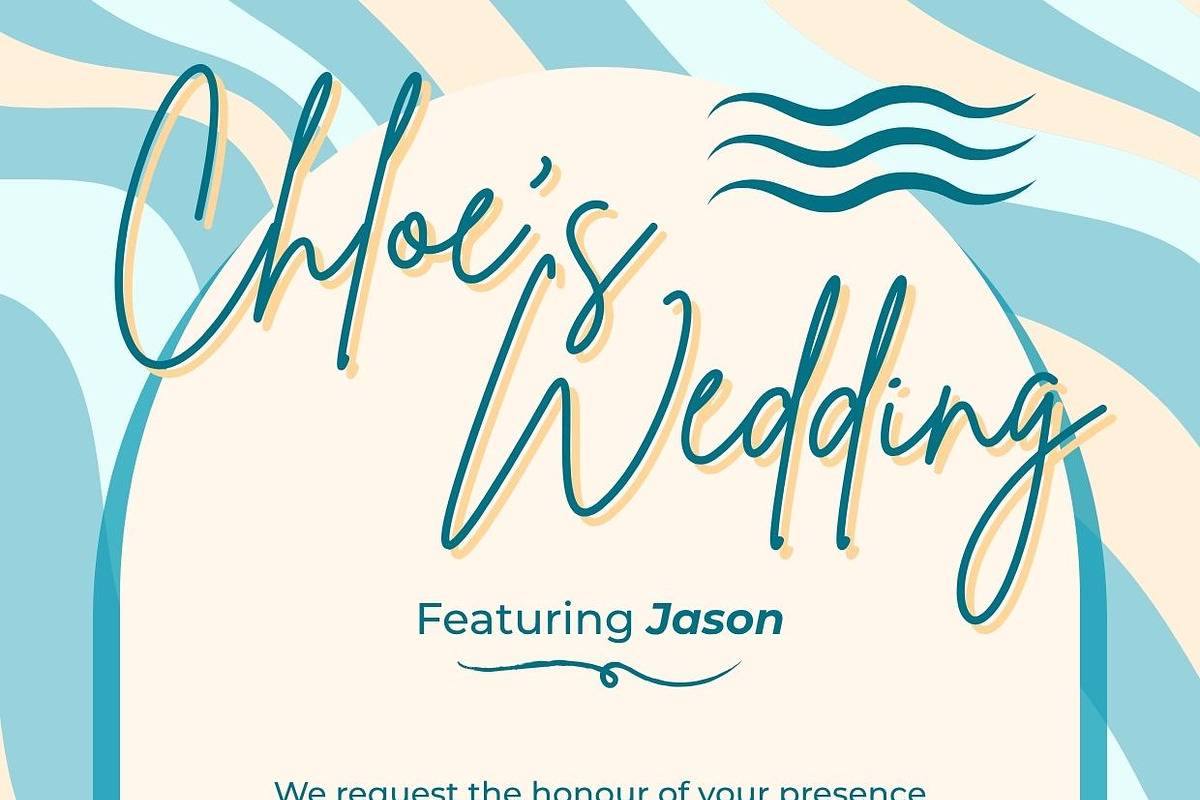 Wedding RSVP Beach Theme template preview 2