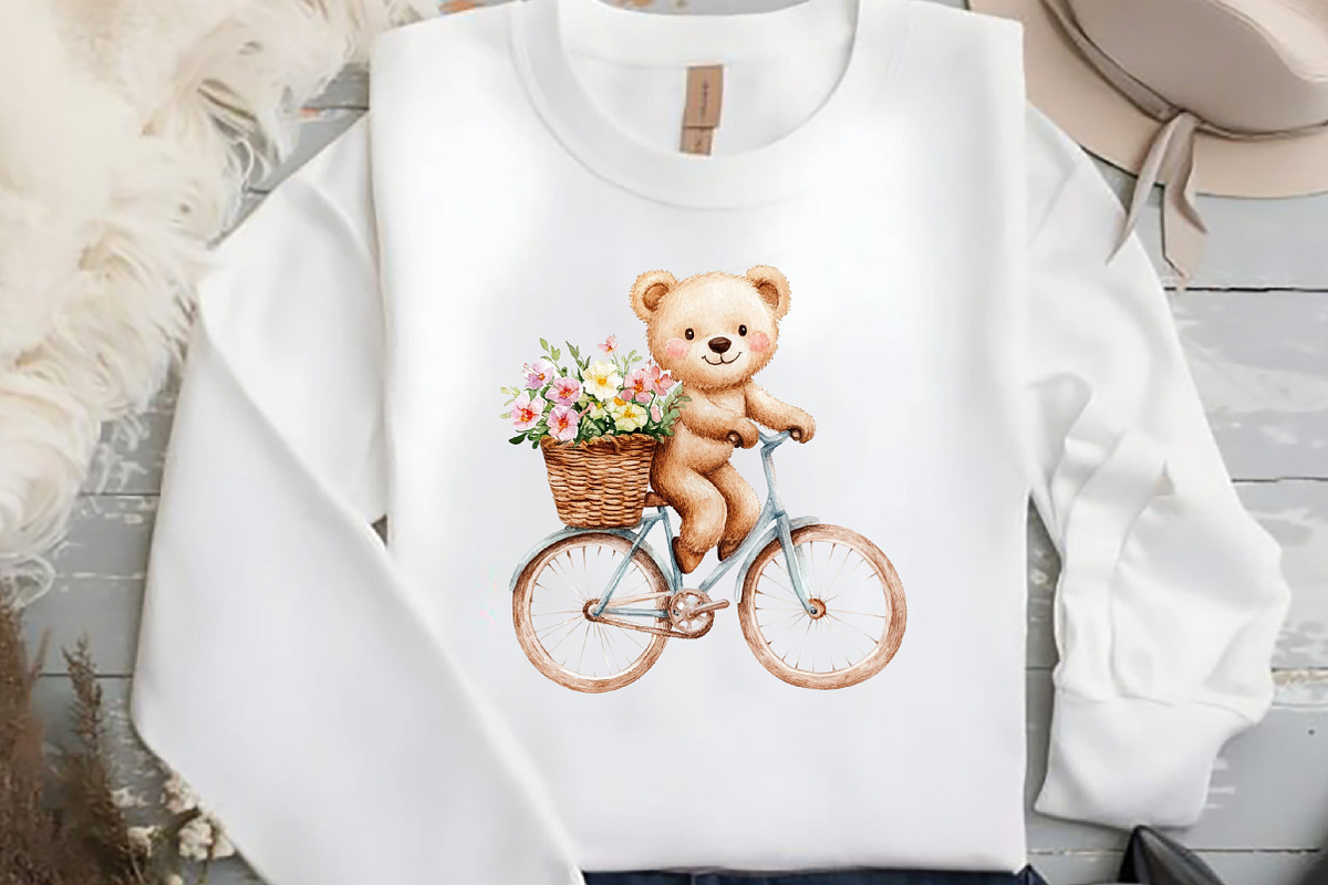 Teddy Bear Boho Clipart, an Illustration by DreamCafeArt (Photo 5 of 5)