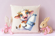 Funny Cow Sublimation Clipart, an Illustration by RobertsArt (Thumbnail 7 of 7)