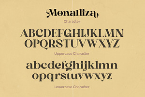 Monalliza - Modern Typeface