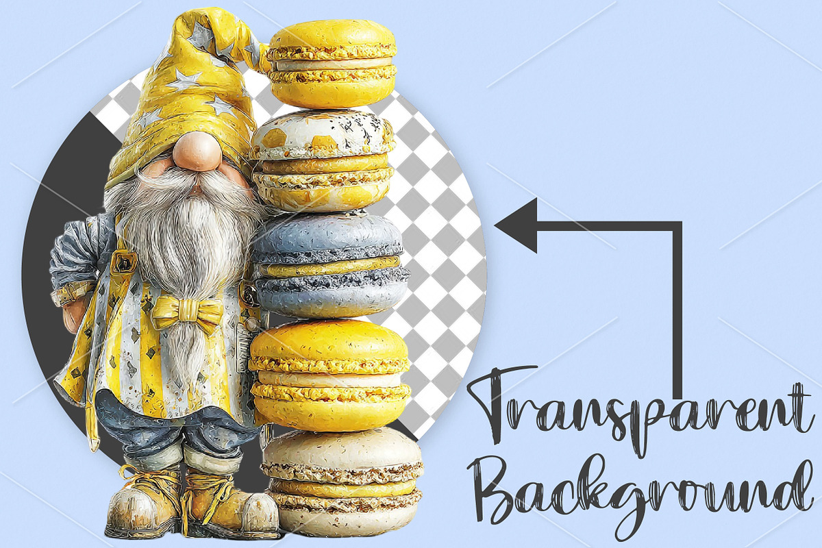 Whimsical Summer Gnome Clipart PNG, an Illustration by Canvas Craft (Photo 2 of 7)