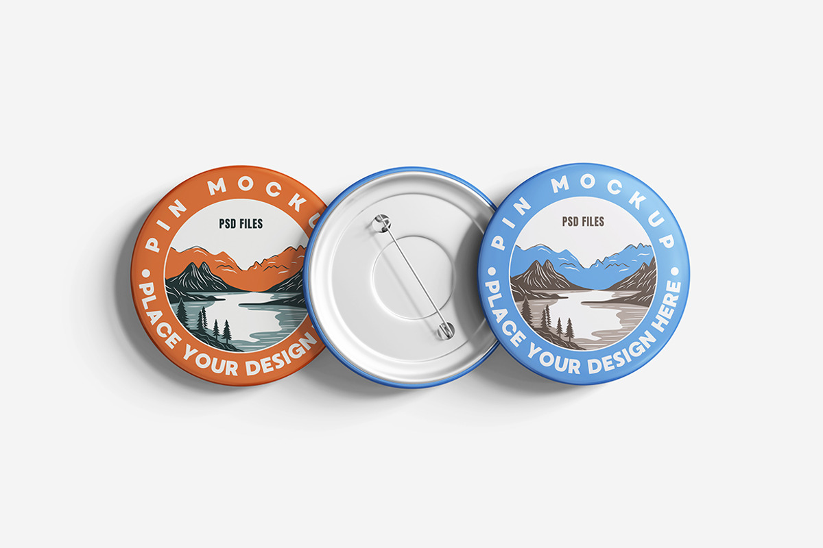 Pin Mockup, a Product Mockup by MrLetters (Photo 3 of 5)