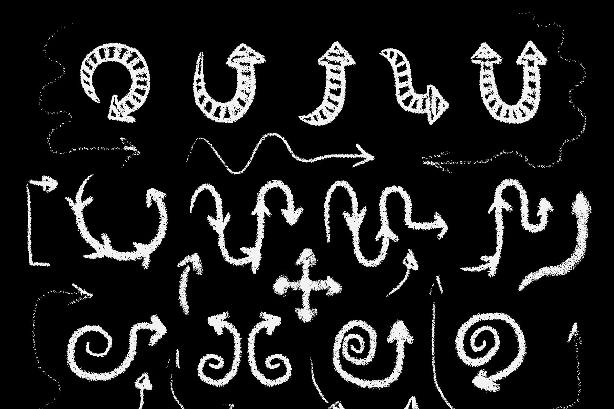 Vector chalk elements collection, an Object Graphic by kateja (Photo 7 of 9)