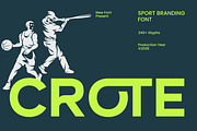 Crote - Sports Branding Font, a Sans Serif Font by RagamKata (Thumbnail 1 of 10)