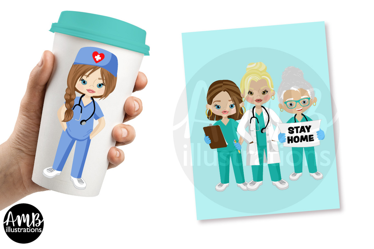 Paramedic Clipart AMB-2806, an Illustration by AMBillustrations (Photo 2 of 5)
