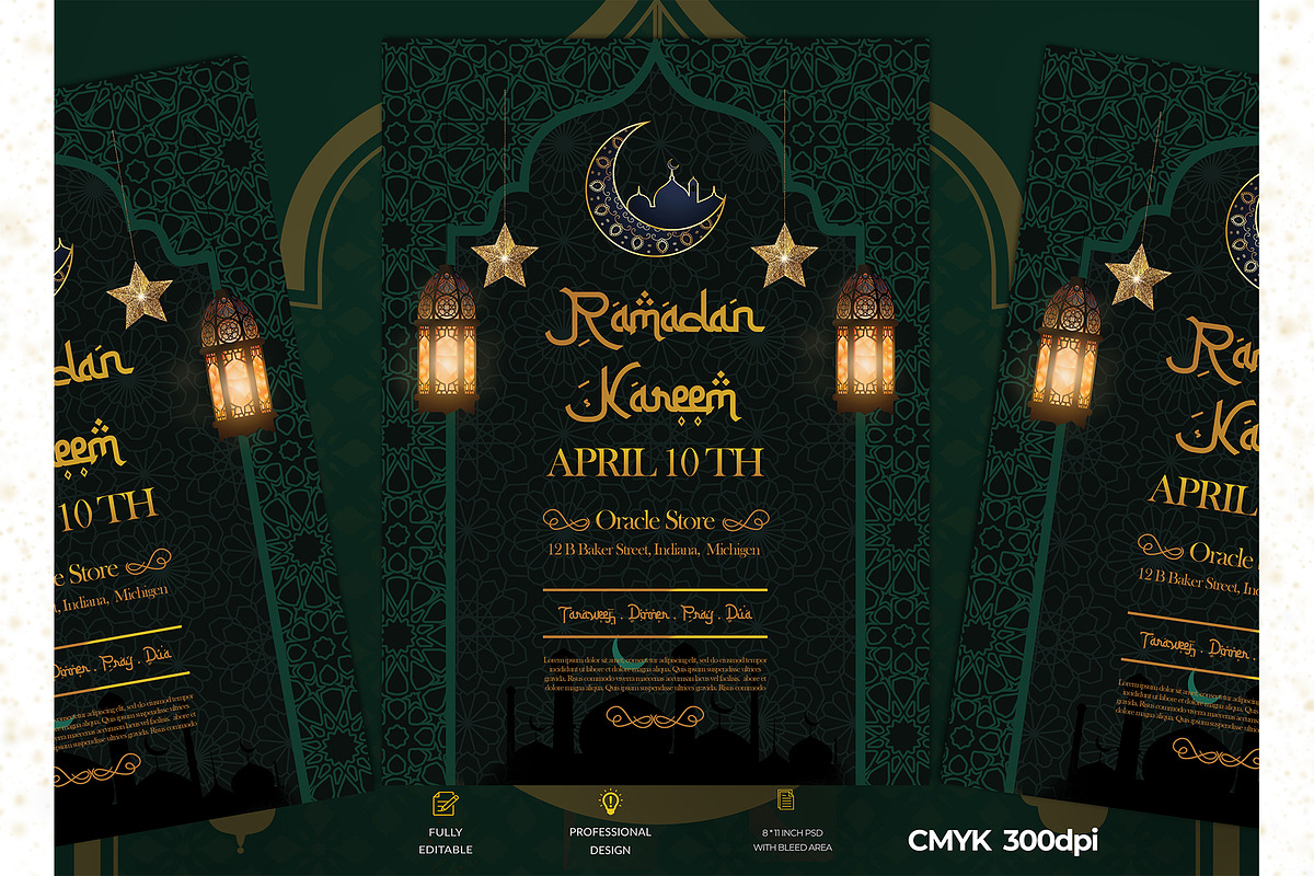 Beautiful Ramadan Kareem Flyer, a Flyer Template by kamalrawat_gd (Photo 2 of 2)