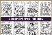 70 Pages Bible Coloring Book for Kid, an Education Illustration by Ink Gallery (Thumbnail 3 of 4)