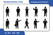 Man Suit Vector SeT Minimalist, a Solid Icon by Fontmine Studio (Thumbnail 1 of 3)