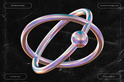 3D Y2k Iridescent Shapes, an Object Graphic by Design Studio (Thumbnail 2 of 5)