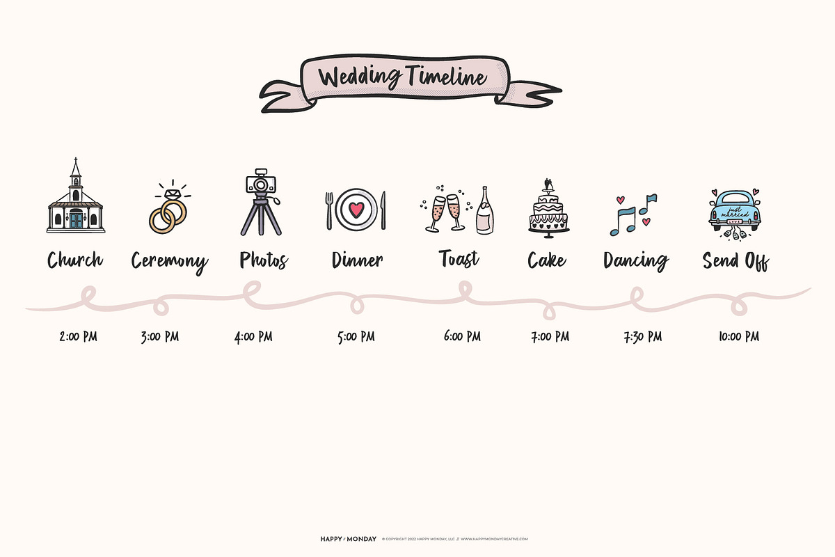 Wedding Map & Itinerary Creator Kit, an Object Illustration by Happy Monday Creative (Photo 14 of 19)