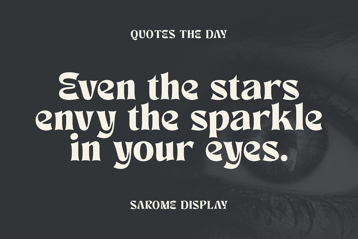 Sarome Display, a Serif Font by NYDESIGN (Photo 7 of 9)