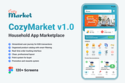 CozyMarket – B2B Marketplace App UI, an App Template by Brainstorm Lab (Thumbnail 2 of 6)