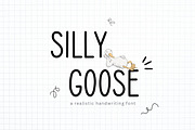 Silly Goose - Handwritten Font, a Handwritten Font by ChiraaDesign (Thumbnail 1 of 9)