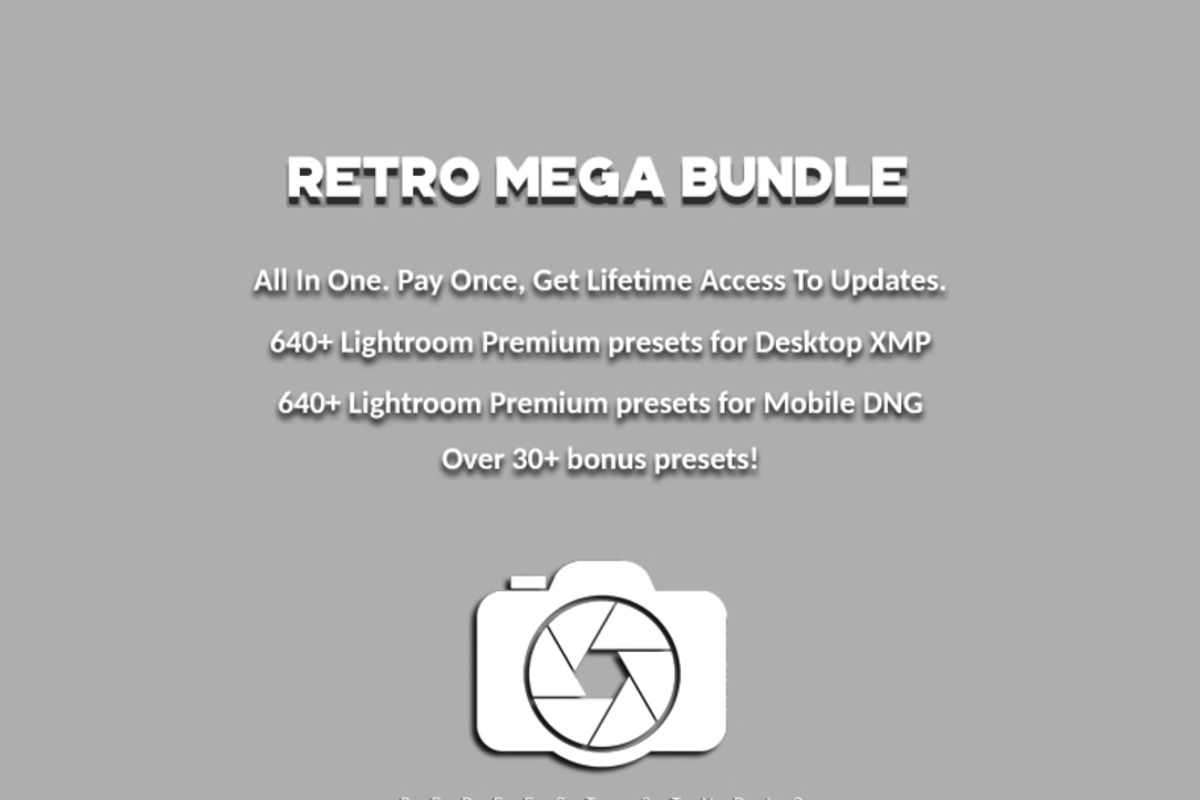 640+ Lightroom Presets All Retro, a Preset Add-On by PerfectStudioPresets (Photo 2 of 9)