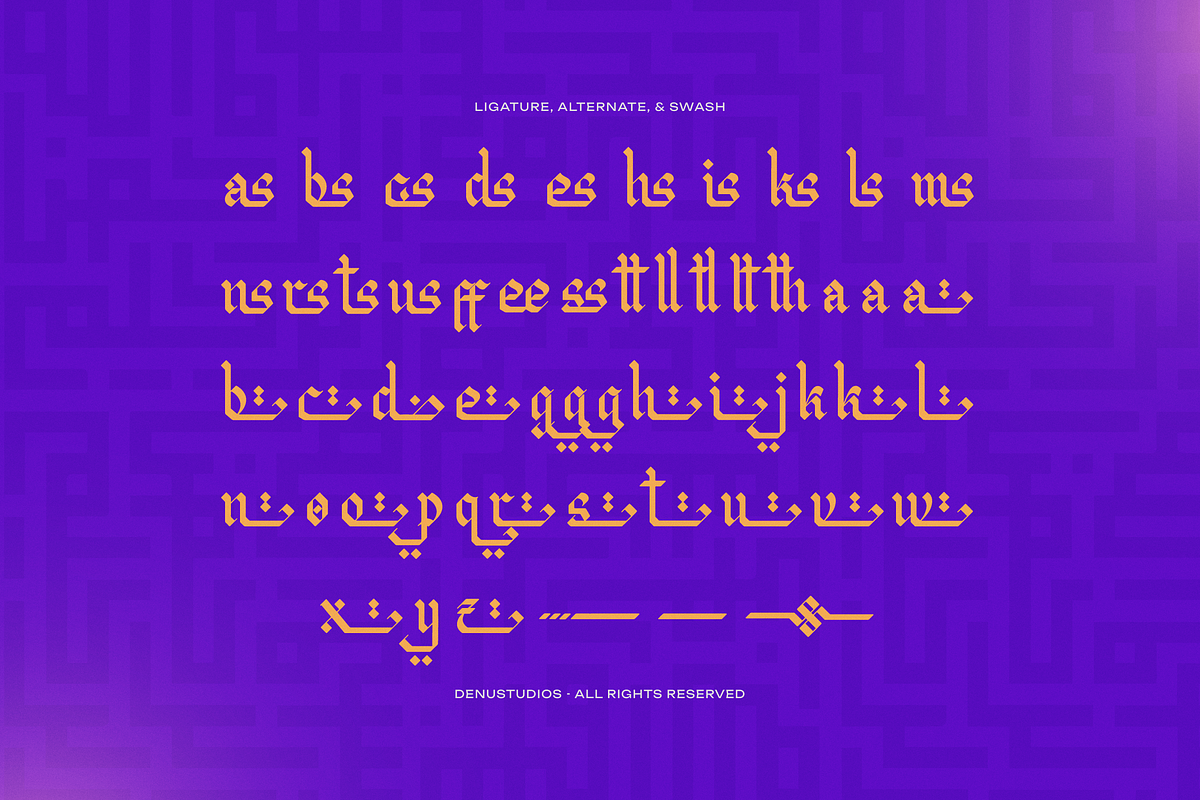 Al Mughir | Arabic Typeface, a Handwritten Font by Denustudios (Photo 12 of 12)