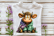 Whimsical Patriotic Cow Clipart, an Illustration by OK Design (Thumbnail 6 of 6)