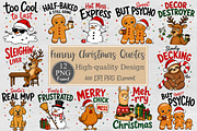Funny Christmas Quotes PNG, a Seasonal Illustration by Rose Art (Thumbnail 1 of 4)