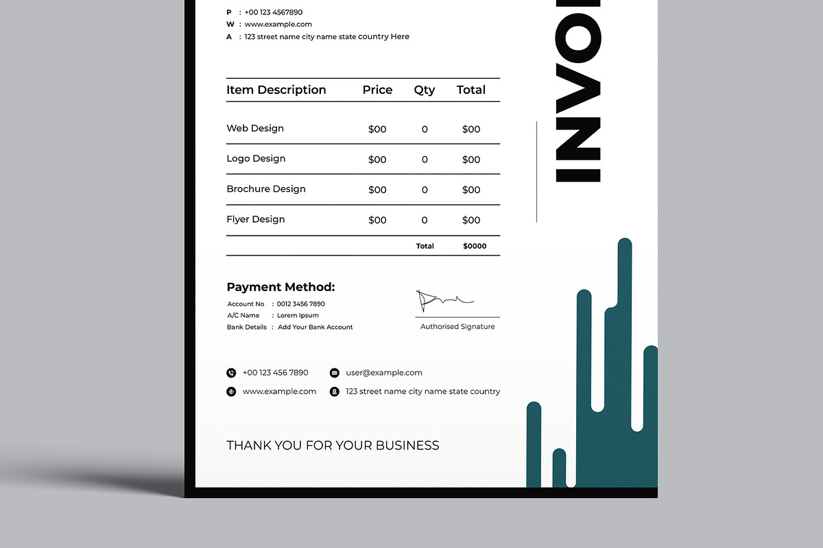 Invoice Design Layout