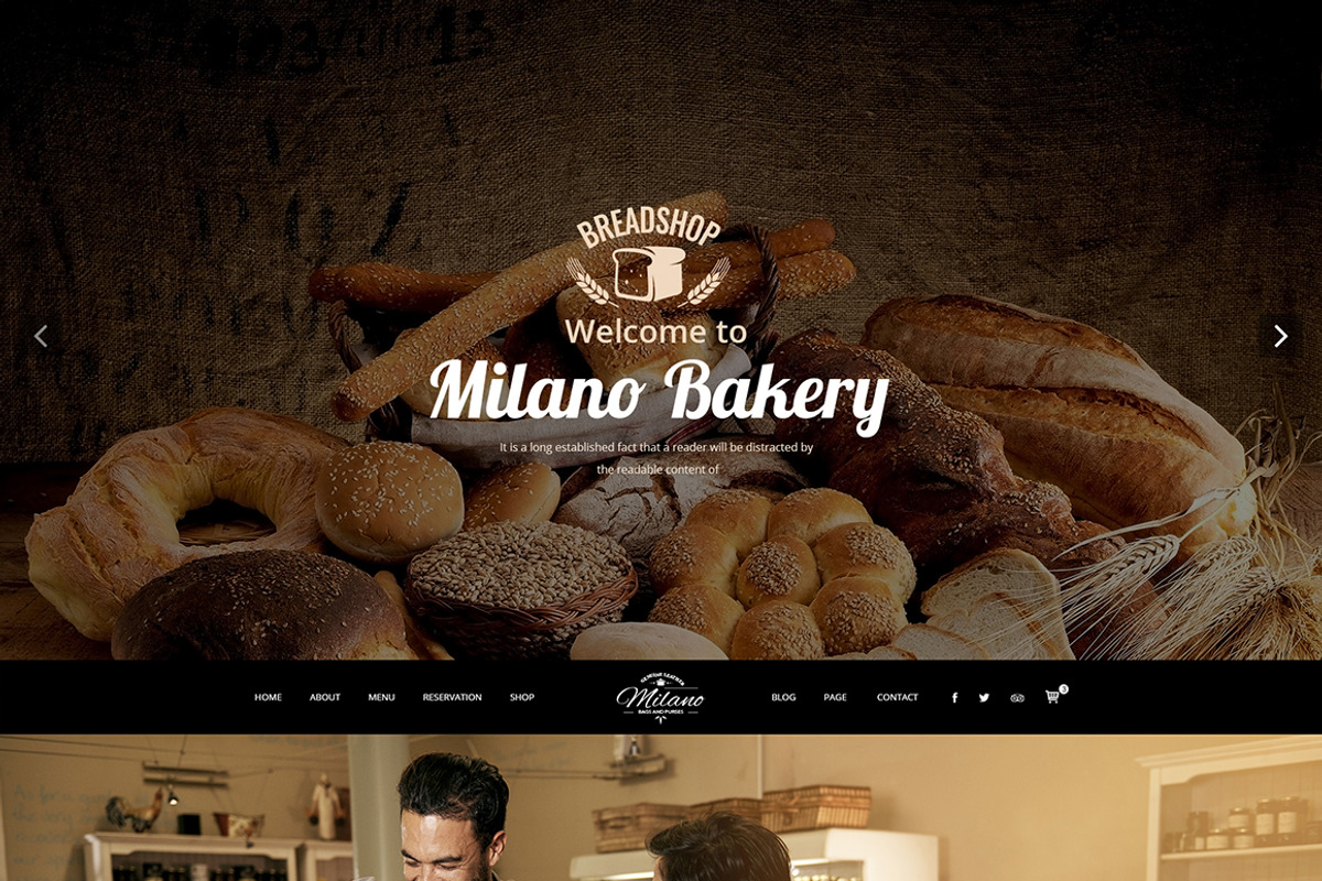 Milano – Bakery WordPress Theme, a WordPress Template by Digipieces (Photo 4 of 10)