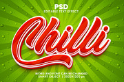 Chilli 3d Editable Text Effect Style, an Action Add-On by bdrobin (Thumbnail 1 of 2)