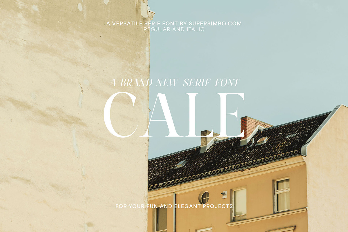 Cale | A beautiful serif font, a Serif Font by Supersimbo © (Photo 1 of 9)