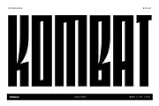 Edgar Kombat – Display, a Sans Serif Font by Webhance Studio (Thumbnail 1 of 8)