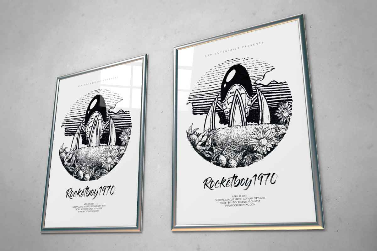 Hand Drawn Rocket Flyer, a Flyer Template by ashenterprise (Photo 2 of 5)