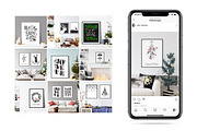 Christmas Frame & Wall Mockup Bundle, a Print Template by Yuri-U (Thumbnail 2 of 22)