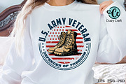 Veteran USA Military Design Bundle, a Person Illustration by CrazyCraft (Thumbnail 5 of 5)