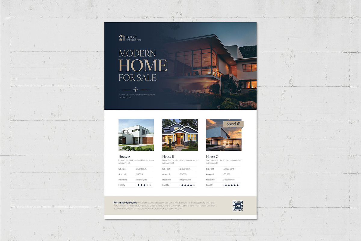 Property Listing Sheet Template, a Flyer Template by BrandPacks (Photo 2 of 5)