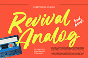 Revival Analog Bold Brush, a Script Font by Letterena Studios Script (Thumbnail 1 of 10)