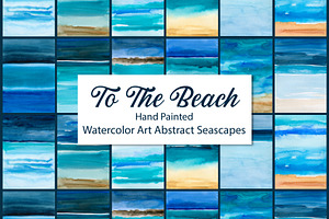 To the Beach, watercolor seascapes
