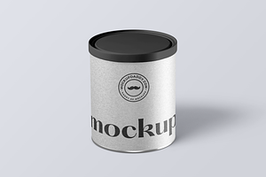 Paper Tube Jar Mockup