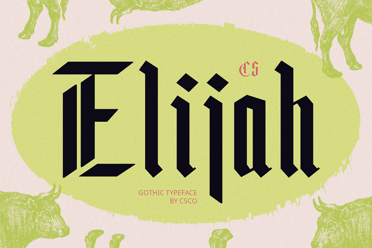 CS Elijah – Gothic Font, a Blackletter Font by Craft Supply Co. (Photo 1 of 8)