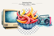 90s Retro Spring Break PNG Bundle, an Illustration by Artnoy (Thumbnail 3 of 8)