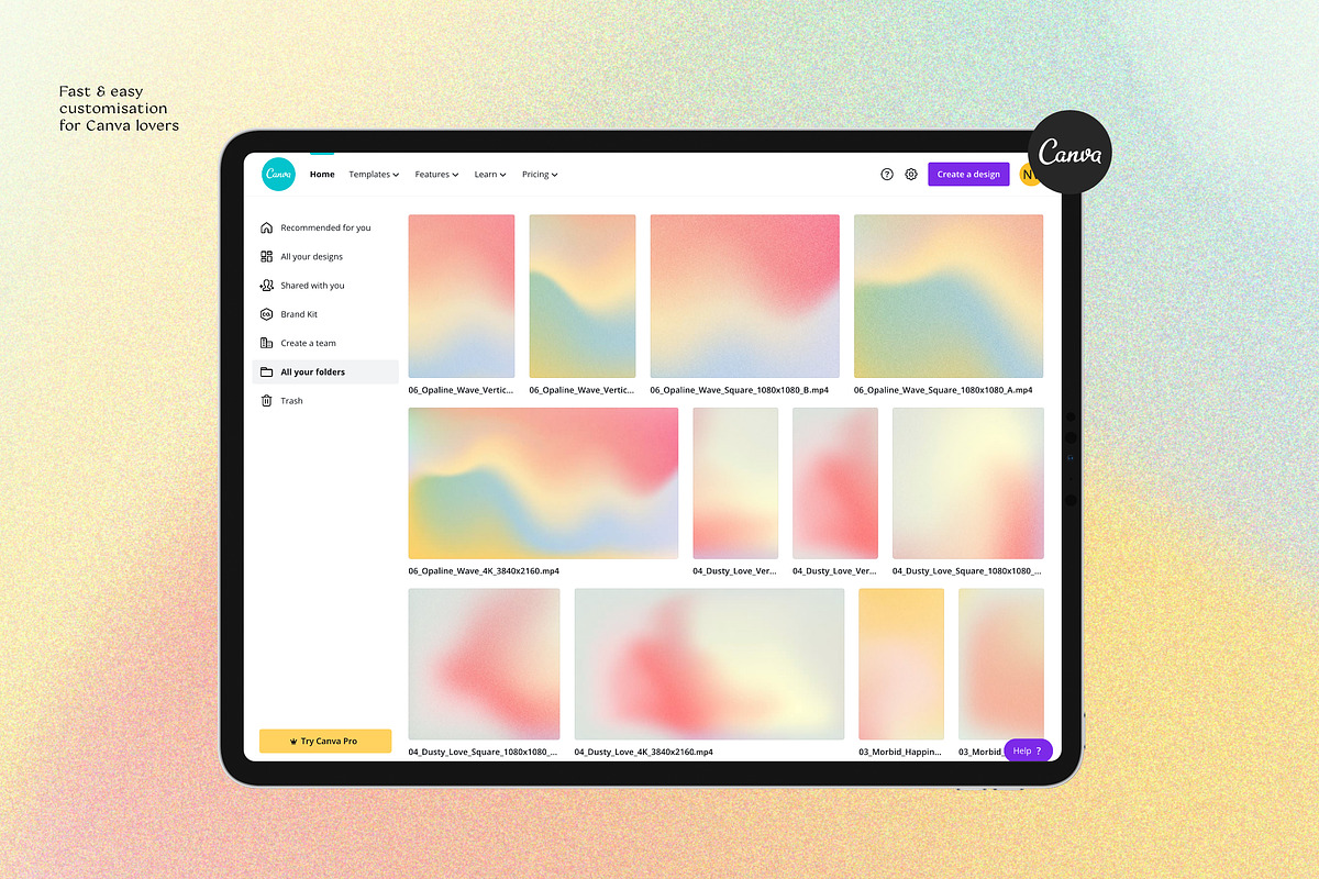 IRID - Animated Gradients Background, a Social Media Template by Sparrow & Snow (Photo 7 of 19)