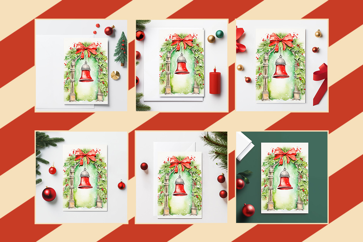 Christmas Card / Poster Mockup Set, an Advertising Mockup by pizza.studi0 (Photo 4 of 6)