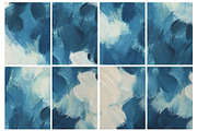 Blue Acrylic Brush Strokes Canvases, a Texture Graphic by Helga Wigandt (Thumbnail 3 of 7)