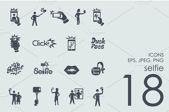 18 Selfie Icons